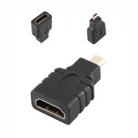 2 cái/lốc Micro HDMI Nam Đến HDMI đầu Cái Mạ Vàng Chuyển Đổi F-M Loại D Đầu Kết Nối Cáp HDMI Adapter thiết bị Khuyến Mãi