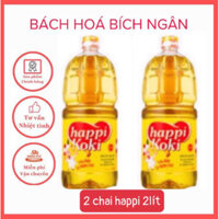 2 chai dầu ăn happi koki 2 lít
