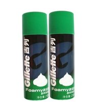 2 chai kem cạo râu Gillette, kem cạo râu loại bạc hà mát, hương thơm 210g, làm mềm và bôi trơn râu
