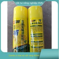 2 CHAI KEO XỊT DÍNH RUỒI VÀNG TRÊN CÂY TRỒNG