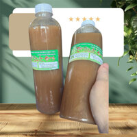 2 chai nước cốt  Nhàu ngâm đường cát vàng mật mía không biến đổi gen, mỗi chai 1kg, nguyên chất chính hiệu Thất Sơn