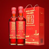 2 Chai Nước Mắm Tĩn Tôm Biển Hồng Ngọc Đại Dương 45N 500Ml