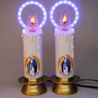 2 CHÂN ĐÈN NẾN LED VÒNG-ĐÈN THỜ CÔNG GIÁO