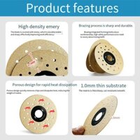 2 Chiếc 100 Mm Đá Tấm Cắt Đĩa Emery Lưỡi Cưa Mài Đĩa Đánh Bóng