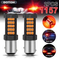 2 Chiếc 1157 Bóng Đèn LED 12V 66SMD Siêu Sáng Công Suất Thấp Nhấp Nháy Đèn Cảnh Báo An Toàn 360 Độ Thay Thế Đèn Phanh