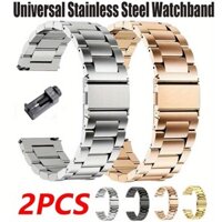 2 chiếc 22mm Thép không gỉ Dây đeo đồng hồ cho Xiaomi Mi Watch Color Band Metal 22mm, Amazfit Pace Stratos 3 2 2S GTR 47mm