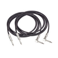 2 Chiếc 3.0-m 9,8ft Cáp Đàn Guitar Góc Phải 1 / 4 Inch TS Mono Đôi Được Bảo Vệ 22AWG Đồng Không Oxy Chống Ồn-Canceling Thẳng Đến Góc Phải TS 6.35mm 1 / 4 Mono Guitar Cáp