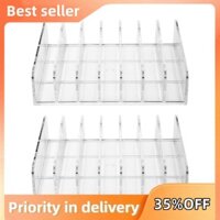 2 Chiếc Acrylic Bảng Phấn Mắt Trang Điểm, Hộp Đựng Mỹ Phẩm 7 Hộp, Phụ Kiện Sắp Xếp Bảo Quản Cho Mỹ Phẩm