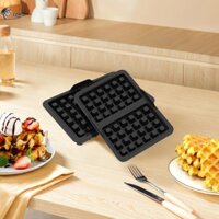2 Chiếc Bánh quế Silicon Chèn Không Dính Chảo Chiên Bánh quế Khuôn Có Thể Tái Sử Dụng Silicon Waffle Lót Cho Bánh quế SHOPSBC2585
