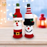 2 Chiếc Bình Giáng Sinh Có Bàn Ăn Trang Trí Dự Tiệc Cung Cấp Đầm Chai Túi Cho Tiệc Giáng Sinh Năm Mới Quán Rượu Nhà