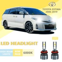 2 CHIẾC CHO TOYOTA Estima 2006-2019 H11 LED Siêu Sáng Hi / Lo Beam Đèn Pha Đèn LED Bóng Đèn Pha Ánh Sáng Trắng