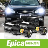 2 Chiếc Cho Xe Chevrolet Epica 2005-2011 Dual Mode LED Bật Tín Hiệu + Đèn Chạy Ban Ngày DRL 2006 2007 2008 2009 2010 Phụ Kiện