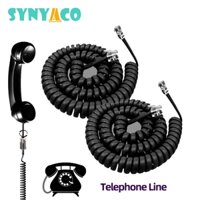 2 Chiếc Chống Rối Detanglers Đầu Xoay Ngăn Ngừa Cuộn Dây Cho RJ9-4P4C Gague Dây Điện Thoại Uốn Tự Động Xoay 360 Độ Dừng Giải Rối Dây Điện Thoại Xoắn