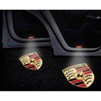 2 Chiếc Cửa Ô Tô Chào Mừng Đèn LED Laser Logo Máy Chiếu Đèn Lịch Sự Cho Porsche Cayenne Boxster Cayman Macan 911 Panamera
