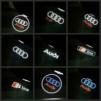 2 Chiếc Cửa Ô Tô Chào Mừng Đèn LED Logo Máy Chiếu Đèn Lịch Sự Cho Xe Audi A3 A5 A7 Q3 Q5 Q7 A6L A4L TT RS s