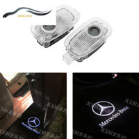 2 Chiếc Cửa Ô Tô Laser Máy Chiếu Logo Đèn Led Lịch Sự Chào Mừng Cho Xe Mercedes Benz W204 X204 C207 W212 W216 W211 W164 X164 W169 C197 R230 W245 A B C S SL E GLK CLK Class