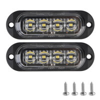2 Chiếc Đa Năng 4LED Chống Thấm Nước Bút Đánh Dấu Xe Ô Tô Xe Tải Trailer Đèn Hiệu DC 12V 24V LED Bên Đèn Cảnh Báo