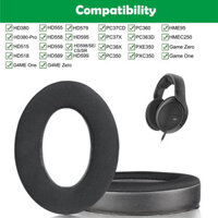 2 Chiếc Dành Cho Sennheiser HD515 HD518 HD380-Pro HD555 HD558 HD598 HD599 PC350 PC360 PXC350 PXC450 PC37X G4ME Zero Game One Tai Nghe Gel Làm Mát EarPads Đệm Tai Nghe Xốp Tai Nghe Bịt Tai