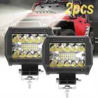 2 chiếc Đèn làm việc ô tô 4in Cube LED Light Bar Spotlight 12V Đèn kết hợp độ sáng cao, Thích hợp cho ô tô, RV và xe máy.