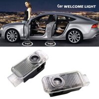 2 Chiếc Đèn led Cửa Ô Tô Lịch Sự Cho AUDI A3 A4 B5 B6 B7 A5 C5 A6 C6 C7 A7 A8 S5 A1 S line 100 V8 8V Q3 Q5 Q7 Đèn led Máy Chiếu