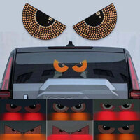 2 Chiếc Đèn LED Ô Tô Ác Mắt LED Khí Quyển Đèn Thú Vị Mắt Quỷ Đỏ Nhấp Nháy Cảnh Báo Đèn Trang Trí Cho Phụ Kiện Ô Tô