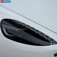 2 Chiếc Đèn Pha Ô Tô Bảo Vệ Phim Ánh Sáng Trước Tint Trong Suốt Đen TPU Miếng Dán Cho Aston Martin DB9 2013-2017 Phụ Kiện Ô Tô Phần Trang Trí Xe Hơi