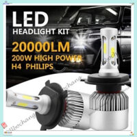 2 CHIẾC H4 9003 HB2 200W 20000LM LED Đèn Pha Ô Tô Bộ Hi / Lo Chùm Bóng Đèn 6500K