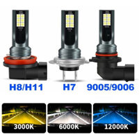 2 Chiếc H4 H7 Đèn Sương Mù Ô Tô H11 H8 H9 H16JP H1 H3 Bóng Đèn Pha 9005 9006 Tự Động Lái Xe 6500K 12V 24V