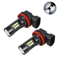 2 Chiếc H8 H11 Led HB4 9006 HB3 9005 Bóng Đèn Sương Mù 3030SMD 1200LM 6000K Lái Xe Ô Tô Chạy Đèn Led Tự Động 12V 24V