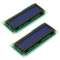 2 Chiếc HD44780 1602 Màn Hình LCD Mô Đun DC 5V 16x2 Nhân Vật LCM Xanh Đen MỚI