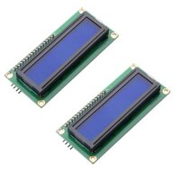 2 chiếc HD44780 IIC I2C1602 Màn hình LCD với IIC I2CTWI SPI Bộ chuyển đổi giao diện nối tiếp 1602 Màn hình LCD Đèn nền màu xanh cho Arduino