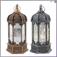 2 Chiếc Hoa Văn Mặt Trăng Đèn LED Hồi Giáo Ramadan LED Đèn Lồng Trang Trí Cảnh Đèn Trang Trí junshaoyip