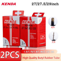 2 Chiếc KENDA Xe Đạp Bên Trong Ống Cho Mtb 27 / 27.5 / 29Inch Presta Schrader Van Butyl Cao Su Camera Ống Lốp Xe Đạp Phần