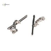 2 Chiếc Kim Loại Kính Chắn Gió Khăn Lau Trang Trí Cho LDRC AE86 1 / 18 RC Xe Nâng Cấp Thay Thế