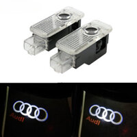 2 Chiếc LED Logo Đèn Bóng Máy Chiếu Cửa Ô Tô Lịch Sự Chào Mừng Cho Xe Audi A8 A7 Q3 A5 A4 A6 A1 R8 Q7 Q5 TT A8