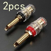 2 Chiếc Loa Âm Thanh Ràng Buộc Bài Dài Chủ Đề Thiết Bị Đầu Cuối Chuối Cắm Mạ Vàng