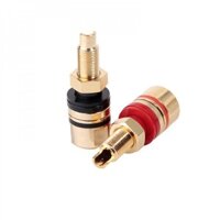 2 Chiếc Mạ Vàng Ràng Buộc Bài Chuối Ổ Cắm Kết Nối 4 Mm Chuối Cắm Khuếch Đại Loa Thiết Bị Đầu Cuối Chuối Âm Thanh Kết Nối Adapter