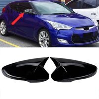 2 Chiếc Màu Đen Bóng Gương Chiếu Hậu Nắp Cho Xe Hyundai Veloster 2012 2013 2014 2015 2016 2017 Bên Gương Bao