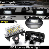 2 Chiếc Màu Trắng Biển Đèn LED Bóng Đèn Biển Số Đèn Cho Xe Toyota Fortuner Vios Yaris Tràng Hoa Altis Noah Voxy Prius C