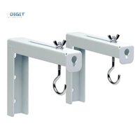 2 Chiếc Máy Chiếu Rèm Móc Treo Màn Hình Máy Chiếu L-Bracket Có Thể Điều Chỉnh Mở Rộng Gắn Chân Đế Gắn Móc Treo Giá Đỡ