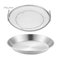 2 Chiếc Nhà Bếp Lọc Dầu Chảo Chiên Lọc Dầu Chảo Lưới Mịn Lọc Giỏ Thép Không Gỉ Đồ Dùng Nhà Bếp Để Chiên BBQ Khoai Tây Chiên