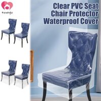 2 Chiếc Nhựa Ghế Ăn Có Ghế Ăn Trong Suốt Bảo Vệ Ghế Chống Thấm Nước Ghế Bọc Chống Bụi Trong Suốt Ghế Ăn Slipcover PVC Ghế Bảo Vệ Ghế SHOPSKC1485