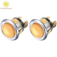 2 chiếc Nút chuông cửa có đèn thay thế nút chuông cửa có dây Đẩy ánh sáng màu vàng
