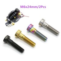 2 Chiếc Phanh Dầu Xe Đạp TC4 Titan Vít M6x24mm Cho SHIMANO XT M8000 / 9000 / 9020 Phụ Kiện Xe Đạp Xe Đạp Leo Núi Vít Titan