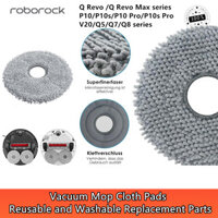 2 Chiếc Roborock Q Revo / Max / P10 Robot Hút Chân Không Microfiber Cây Lau Nhà Vải Có Thể Tái Sử Dụng Và Có Thể Giặt Được Các Bộ Phận Thay Thế