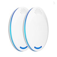 2 Chiếc Siêu Âm Pest Repeller Cắm Điện Kiểm Soát Dịch Hại - Thuốc Đuổi Muỗi Gia Đình An Toàn Chuyên Nghiệp - Dành Cho Bọ chét, Bọ Giường, Gián, Chuột, Chuột, Chuột, Chuột, Chuột, Chuột, Côn Trùng, Kiến,