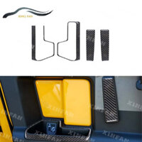 2 Chiếc Sợi Carbon Nội Thất Ô Tô Phía Sau Tay Nắm Cửa Bảng Điều Khiển Miếng Dán Cho Xe Toyota FJ Cruiser 2007-2021