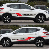 2 Chiếc Thân Xe Vinyl Decal Dán Đua Xe Ô Tô Sọc Dài Decal Dán Xe Ô Tô Đồ Họa