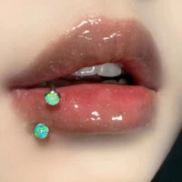 2 Chiếc Thời Trang Opal C Loại Móng Ngựa Vòng Môi Khuyên Tai Khuyên Trang Sức