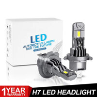 2 Chiếc Turbo LED H7 H11 9005 9006 9012 Bóng Đèn Pha LED Mini Không Dây 75W 50000LM CSP Cho Đèn Pha Ô Tô Tự Động Đèn Pha HB3 HB4 H1 H7 12-15V 6000K Trắng